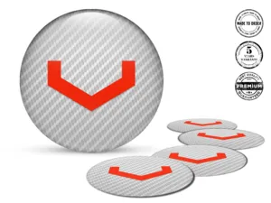 Vossen Ruota Adesivi Stile Emblemi Cupola Alta Qualità
